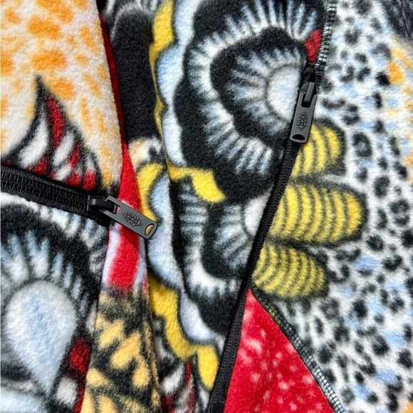 NWT FREE PEOPLE Movement Wild & Free Printed Fleece Thick Pullover Jacket Small - Picture 8 of 10